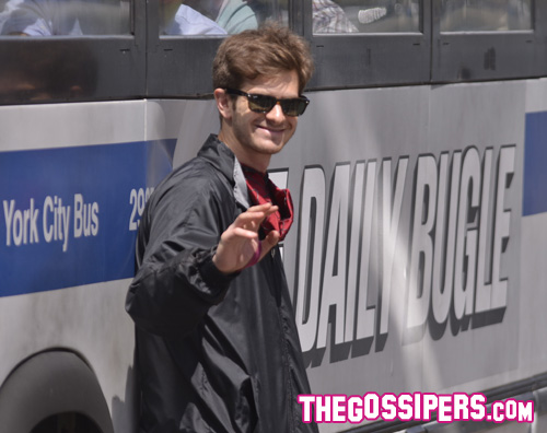 andrew1 Andrew Garfield ancora al lavoro per The Amazing Spiderman 2