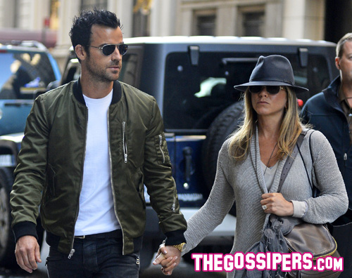 aniston Jennifer e Justin innamorati a New York
