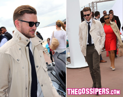 timberlake1 Cannes 2013: Justin Timberlake con un nuovo look