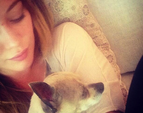 duffcane Hilary Duff piange la morte del suo cane