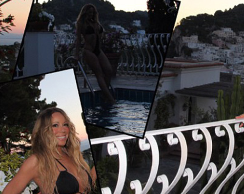 mariah2 Mariah Carey sfoggia un monokini a Capri