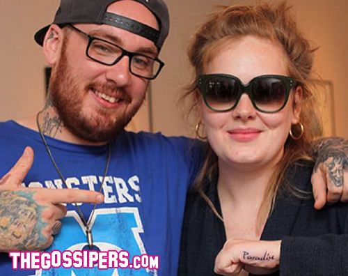 adele1 Adele, un nuovo tatuaggio come Lana Del Rey