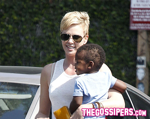 charlize Charlize Theron a Los Angeles con Jackson