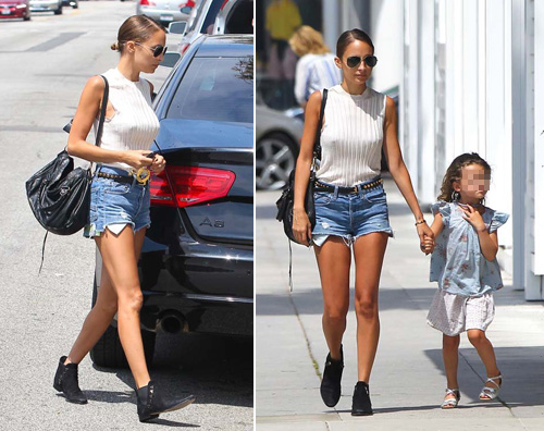 richie2 Nicole Richie fa shopping con la figlia