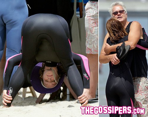 Hunt Helen Hunt atletica sul set di Riders