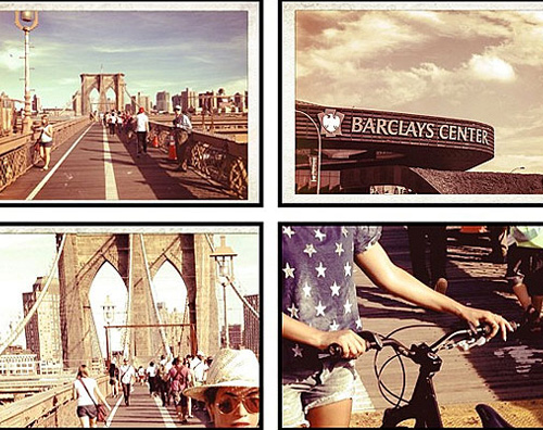 beyonce Beyoncé va al concerto in bicicletta