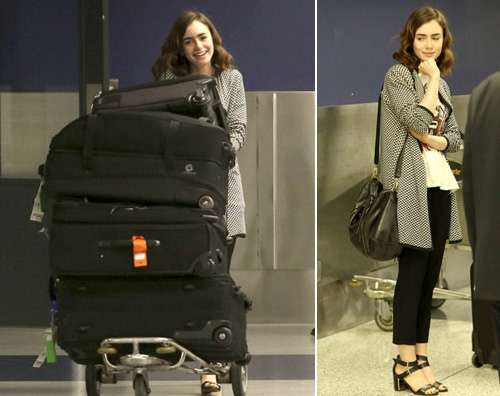 Lily Collins torna a Los Angeles dopo il tour lily Lily Collins torna a Los Angeles dopo il tour