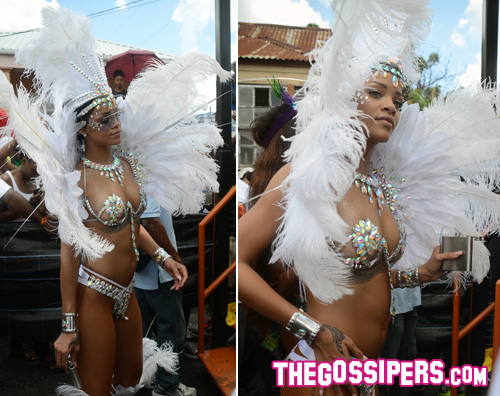 rihanna21 Rihanna seminuda per il Carnevale