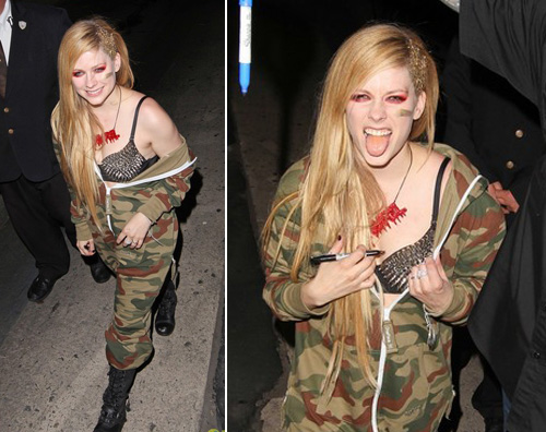 avril Avril Lavigne è un militare da Jimmy Kimmel