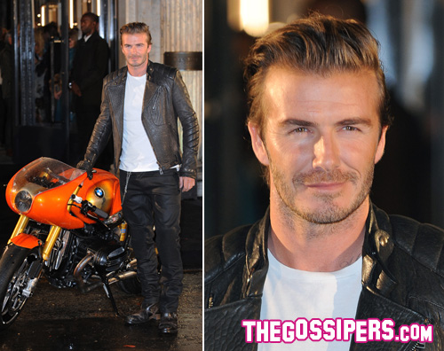 beckham2s David Beckham è un vero biker per la Belstaff