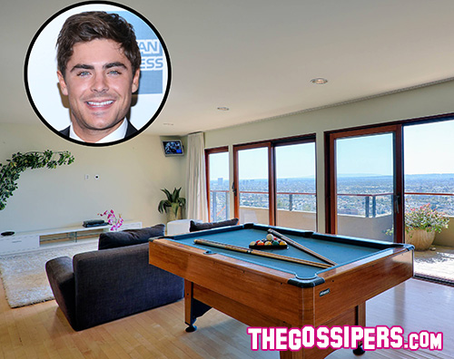 Zac Efron riparte da una casa nuova