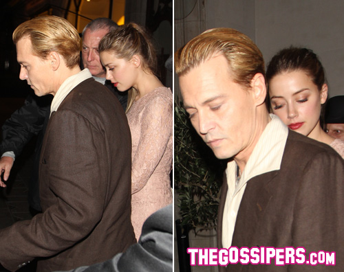 depp1 Johnny Depp a cena con Amber Heard