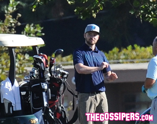 jt1 Justin Timberlake è un golfista a Burbank