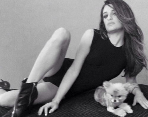 lea cane Lea Michele adotta un cucciolo