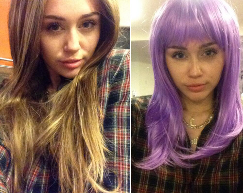 parrucche Miley gioca con le parrucche per Halloween