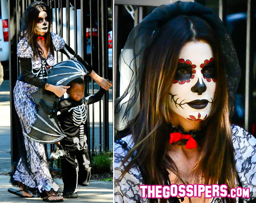 sandra2 Sandra Bullock festeggia Halloween in anticipo