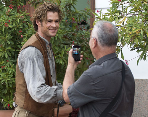 chris Chris Hemsworth sul set di Heart of the Sea