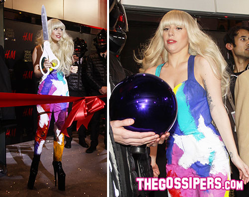 gaga2s Lady Gaga inaugura un negozio H&M