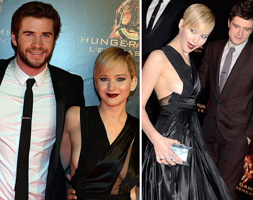 j1 Liam Hemsworth salva Jennifer Lawrence sul red carpet