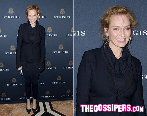 uma2 Uma Thurman madrina di uninaugurazione a NY