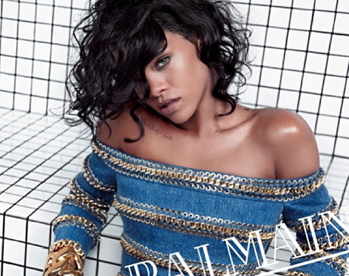 balmain Rihanna è una modella per  Balmain