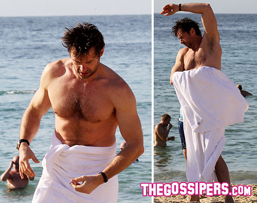 hugh2 Hugh Jackman nelle acque di Sydney