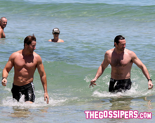 jackman1 Hugh Jackman mostra i muscoli a Sydney