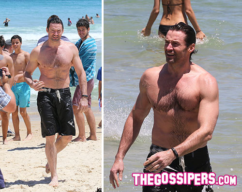 jackman2 Hugh Jackman mostra i muscoli a Sydney