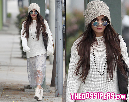 Vanessa Hudgens Vanessa Hudgens va in bianco a Los Angeles