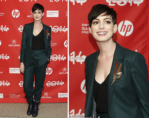 anne2 Look androgino per Anne Hathaway