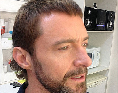 hugh mullet Taglio anni 80 per Hugh Jackman