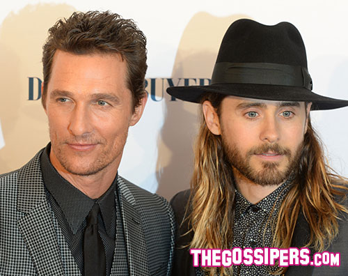 matthew jared Matthew McConaughey e Jared Leto a Londra per Dallas Buyers Club