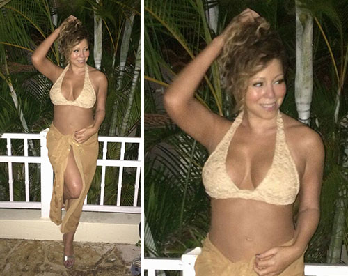 carey Mariah Carey in bikini su Twitter