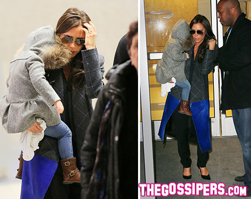 posh Victoria Beckham veste Victoria Beckham in aeroporto