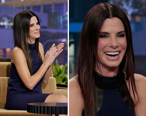 sandra Sandra Bullock ospite da Jay Leno