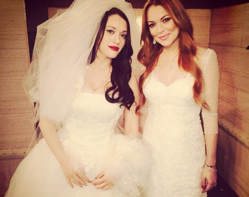 LiloInstagram Lindsay Lohan, sposa sul set