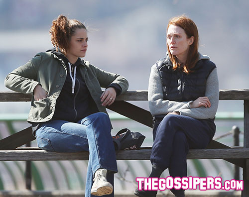 stewart moore Kristen Stewart e Julianne Moore sul set di Still Alice