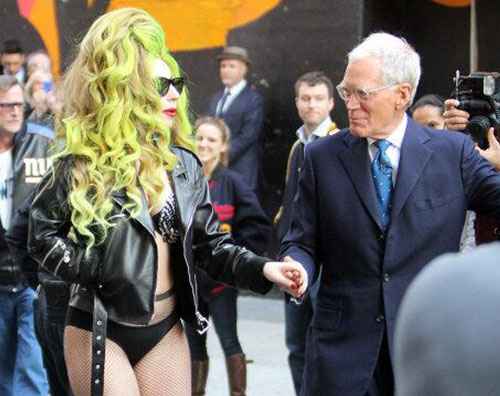 gaga letterman Lady Gaga in lingerie da Letterman
