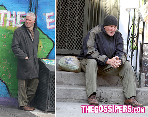 gere2 Richard Gere è un senzatetto a New York
