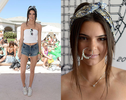 jenner2 Anellone al naso per Kendall Jenner