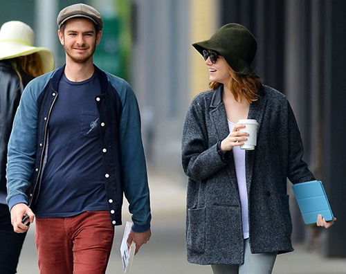 Andrew Emma Emma Stone ed Andrew Garfield passeggiano a New York