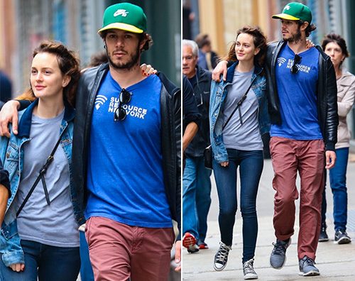 Leighton e Adam I signori Brody casual a New York