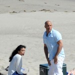 Michelle Rodriguez e Vin Diesel 150x150 I fratelli di Paul Walker sul set di Fast & Furious 7
