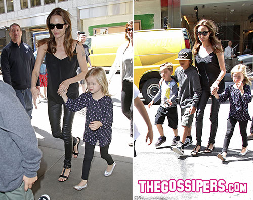 angie Shopping con i figli per Angelina Jolie