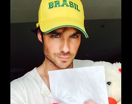 brasileian Ian Somerhalder in Brasile da single