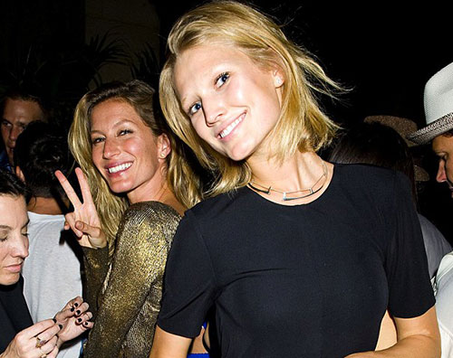 gisele toni Gisele Bundchen e Toni Garrn allo stesso party