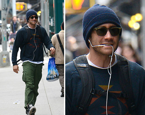 gyllenhaal  Jake Gyllenhaal sbarbato a New York