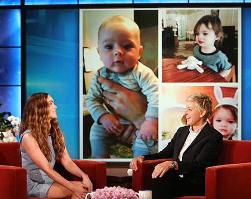 megan bimbo2 Megan Fox racconta la sua gravidanza da Ellen