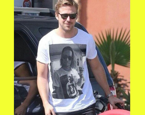 meta tshirt Macaulay Culkin e Ryan Gosling nel gioco delle meta tshirt