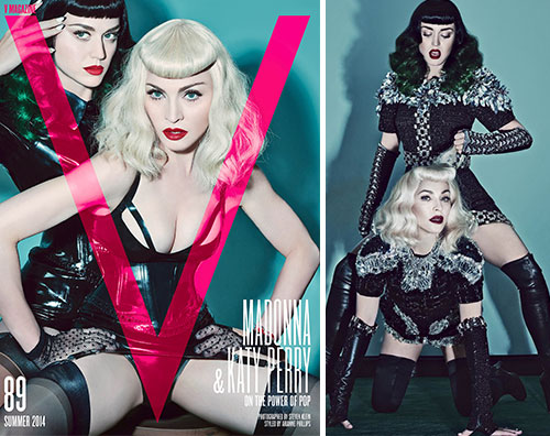 perry1 Katy Perry e Madonna insieme su V magazine